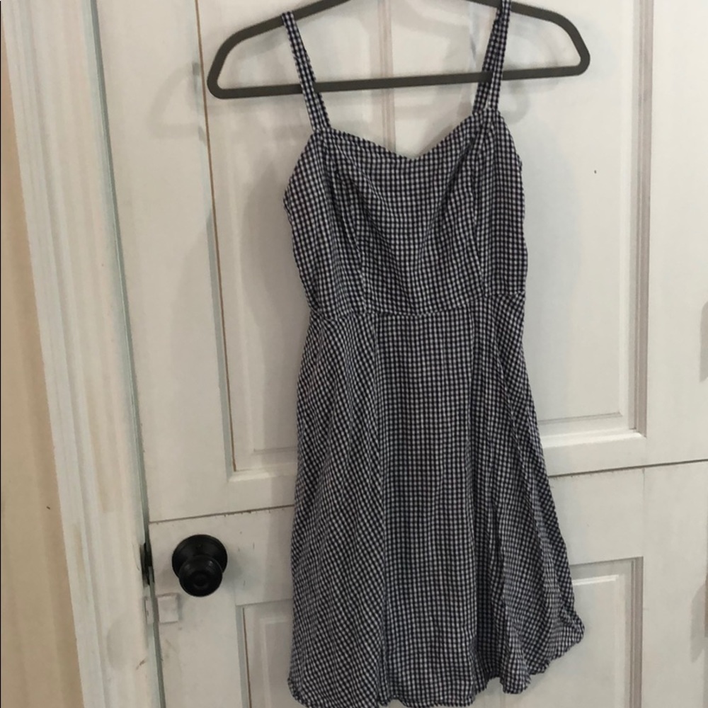 Gingham women's fit and flare skater dress